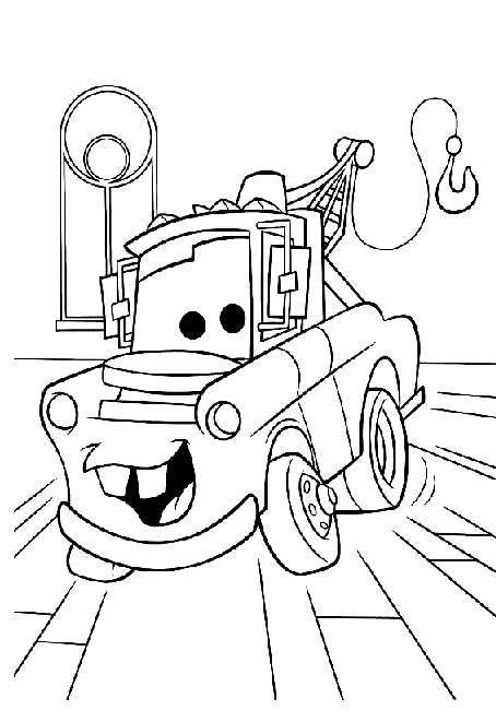 454x661 Disney Cars Mater Coloring Page Leaving On A Jet Plane