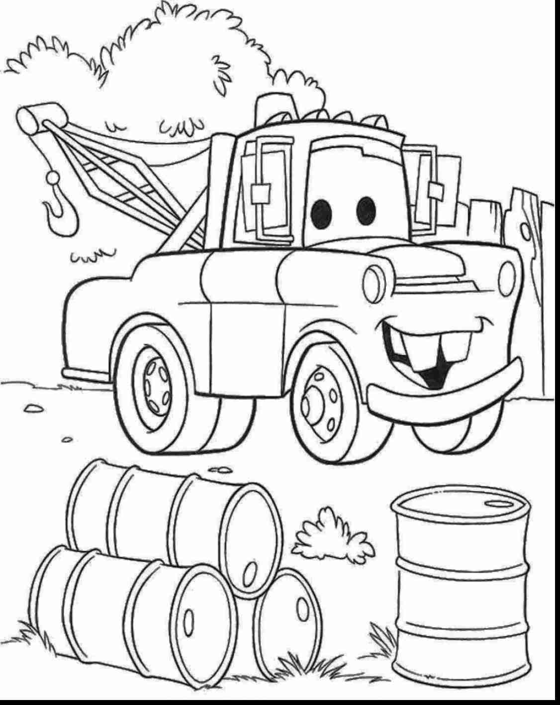1126x1417 Disney Cars Mater Coloring Pages To Amusing Draw Page Fantastic Ar