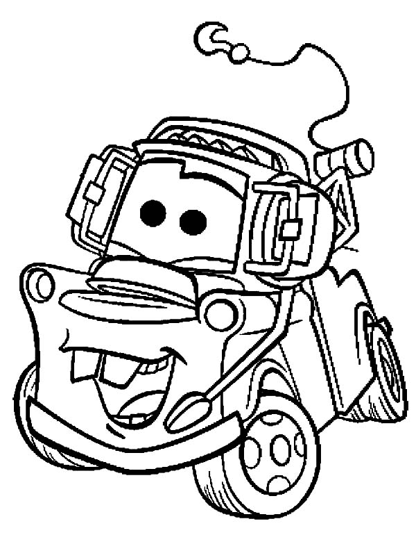 600x783 Mater, How To Draw Tow Mater Coloring Pages How To Draw Tow Mater