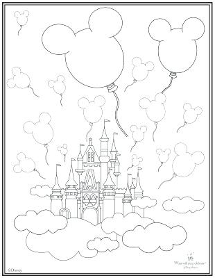 310x400 Disney Castle Coloring Page Free Printable Castle Coloring Pages