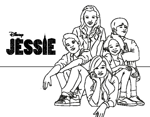 600x470 Jessie Coloring Pages Disney Channel Coloring Pages Printable