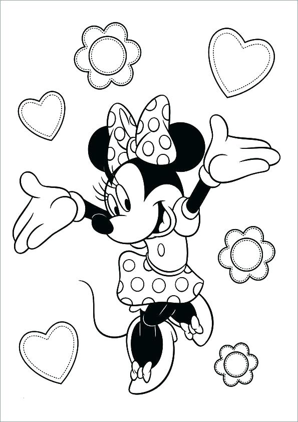 595x842 Amazing Disney Christmas Coloring Pages Free Printable For Mouse
