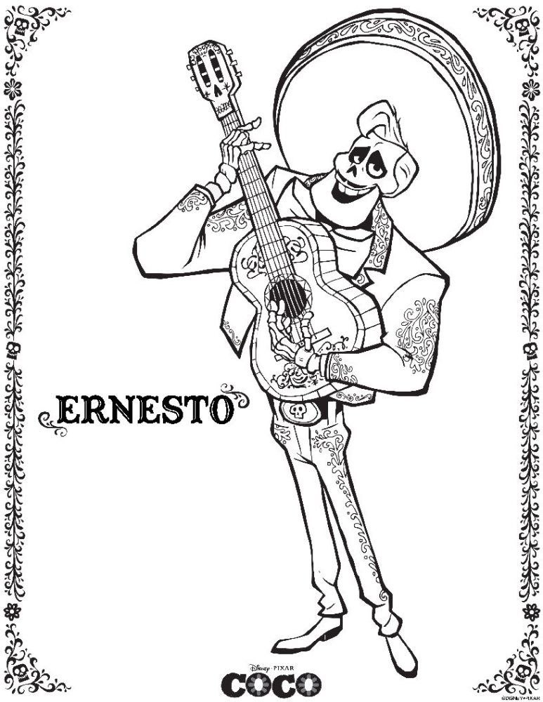 Coco Coloring Sheets Amp More Printables 773x1000 Coco Coloring Sheets Amp More Printables