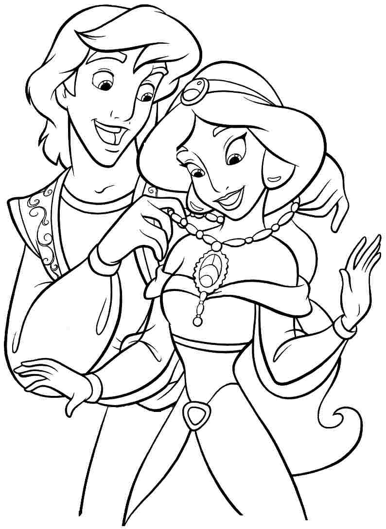 794x1089 Awesome Aladdin Coloring Page Disney Coloring Pages