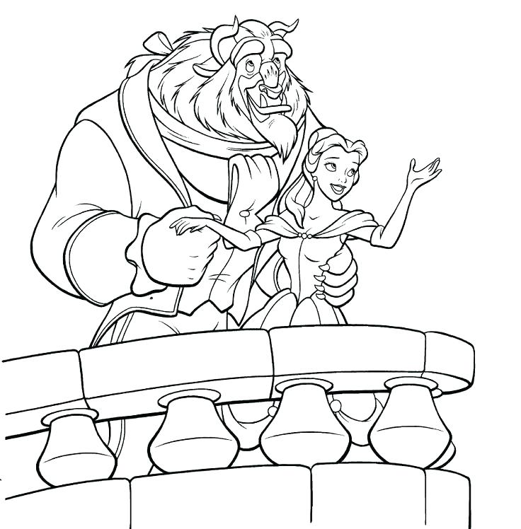 736x748 Coloring Disney Pages Belle Coloring Pages To Print Best Beauty