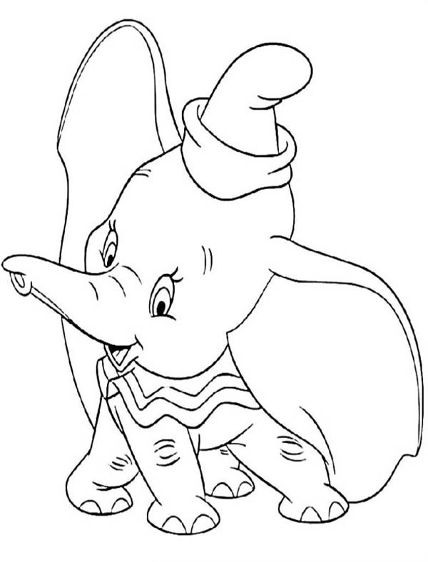 Disney Dumbo The Elephant Coloring Pages Bulk Color 600x788 Disney Dumbo The Elephant Coloring Pages Bulk Color