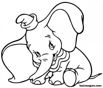 Printable Coloring Pages Dumbo Shy Disney Characters 394x338 Printable Coloring Pages Dumbo Shy Disney Characters