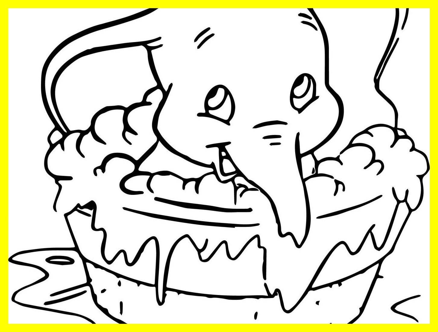 Best Dumbo The Elephant Coloring Pages General Printable To Color 1454x1104 Best Dumbo The Elephant Coloring Pages General Printable To Color