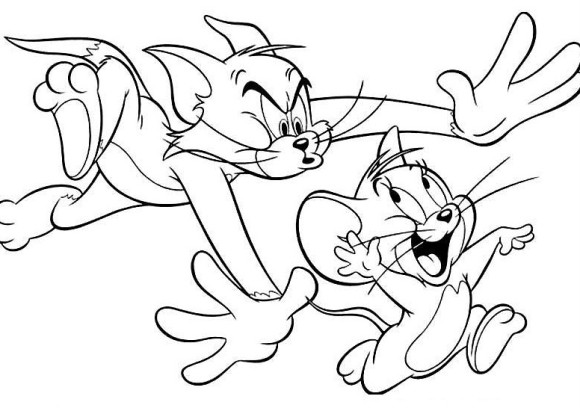 Disney Coloring Pages For Kids Tom And Jerry ~~luhur Hati~~ 580x408 Disney Coloring Pages For Kids Tom And Jerry ~~luhur Hati~~