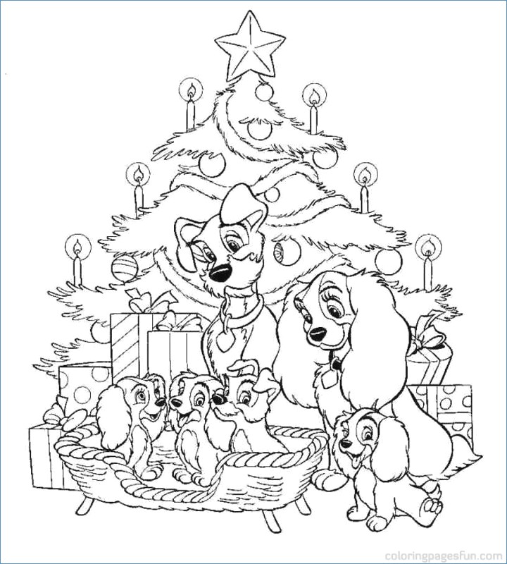 720x800 Kindergarten Christmas Tree Coloring Pages