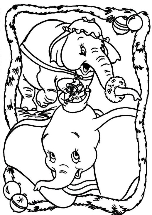 518x730 Timothy Dumbo And Mommy Jumbo Celebrating Christmas Disney