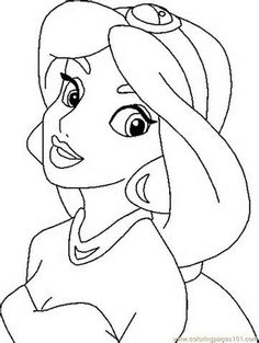 236x313 Printable Disney Princess Jasmine Coloring Pages For Little Kids