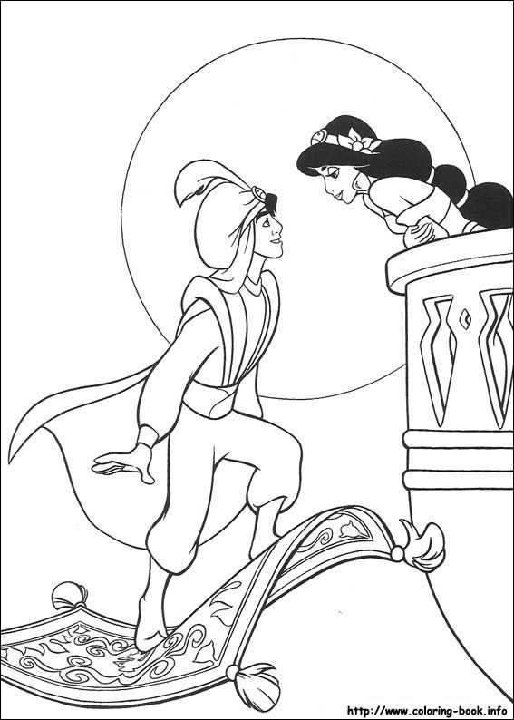 567x794 Top 10 Free Printable Princess Jasmine Coloring Pages Online