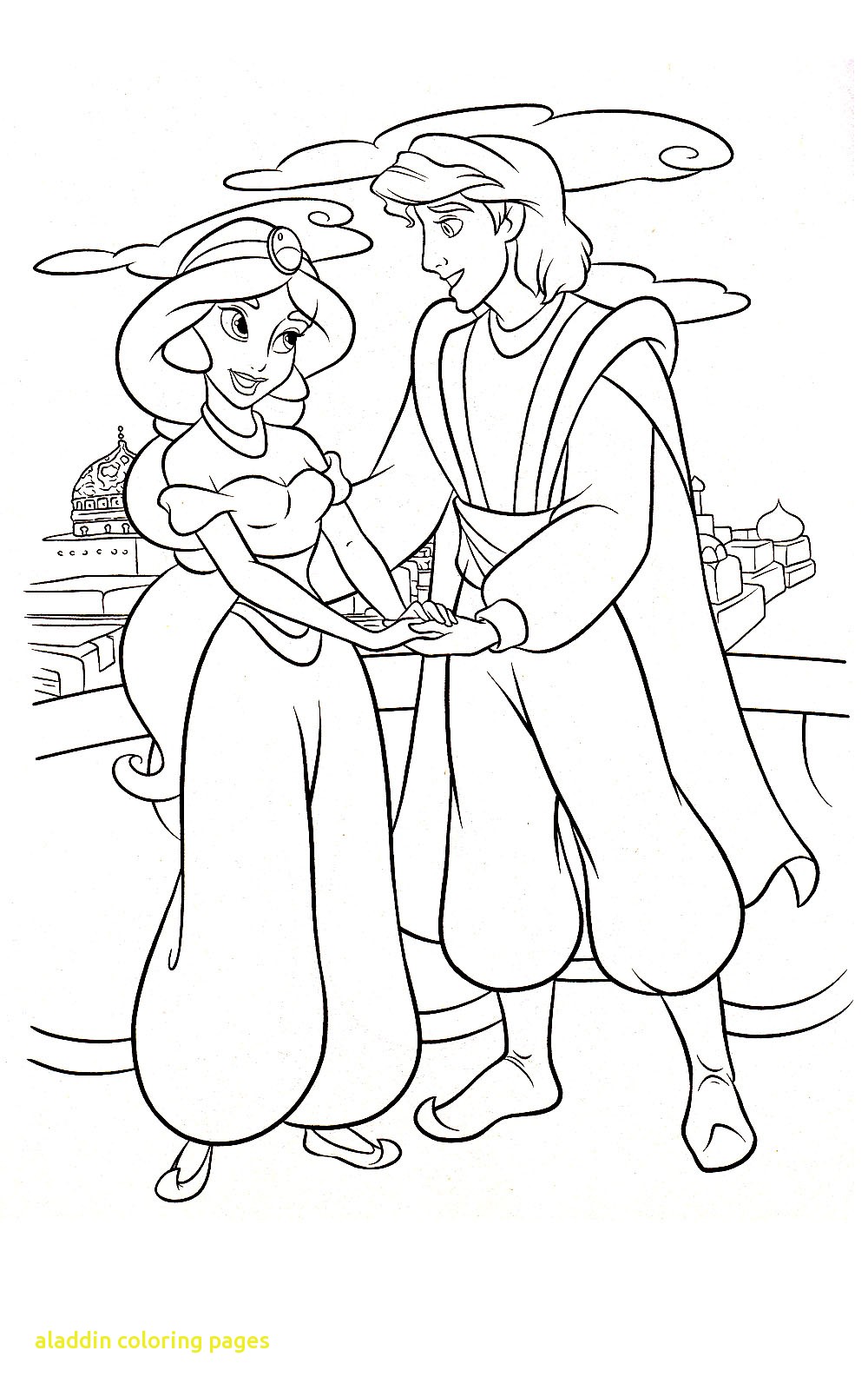 1000x1600 Walt Disney Coloring Pages Prince Aladdin Cartoon General