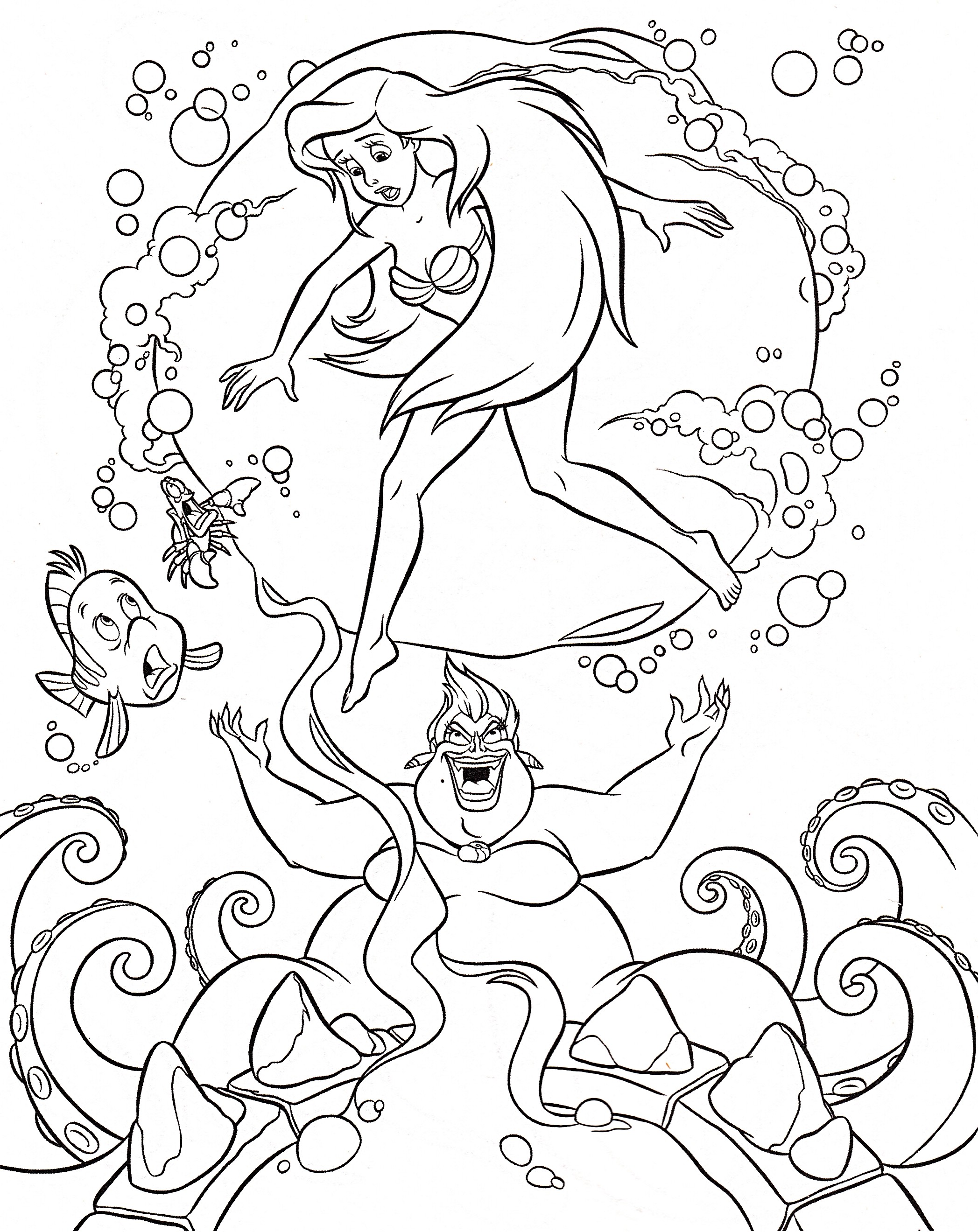 Lovely Little Mermaid Coloring Pages Advance 2095x2640 Lovely Little Mermaid Coloring Pages Advance