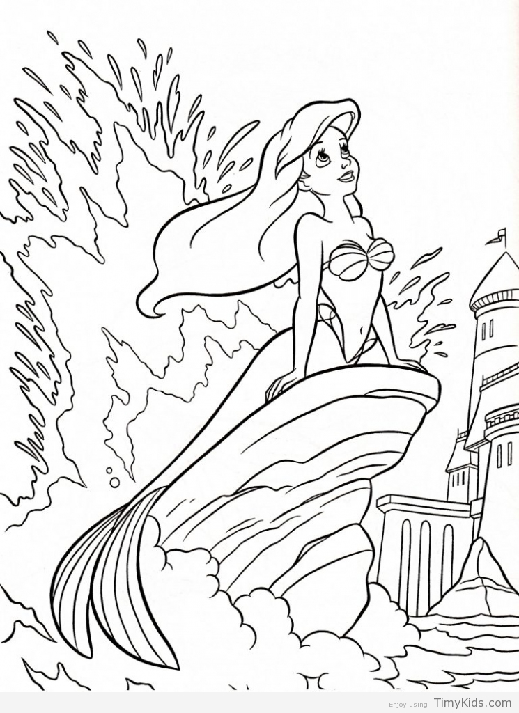 Disney Coloring Pages Little Mermaid Timykids 745x1024 Disney Coloring Pages Little Mermaid Timykids