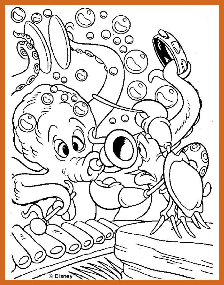 Fascinating The Little Mermaid Coloring Pages Disney Printable 720x915 Fascinating The Little Mermaid Coloring Pages Disney Printable