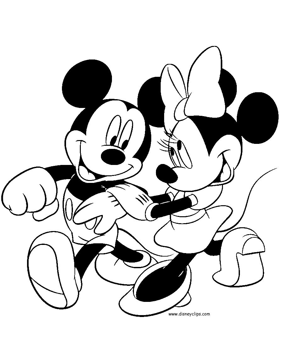 Disney Coloring Pages Mickey And Minnie Mouse Coloring Pages 900x1150 Disney Coloring Pages Mickey And Minnie Mouse Coloring Pages