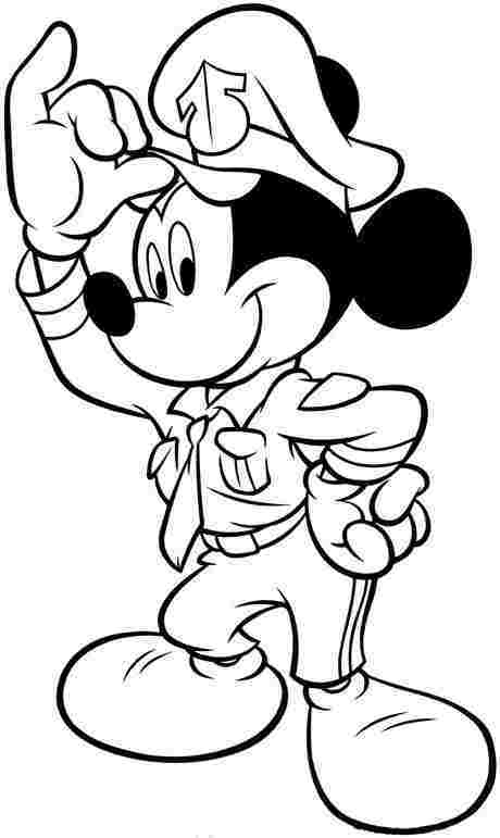 Mickey Mouse Coloring Pages Free Online For The Kids 460x771 Mickey Mouse Coloring Pages Free Online For The Kids