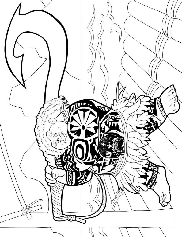 Kids N 20 Coloring Pages Of Moana 594x772 Kids N 20 Coloring Pages Of Moana