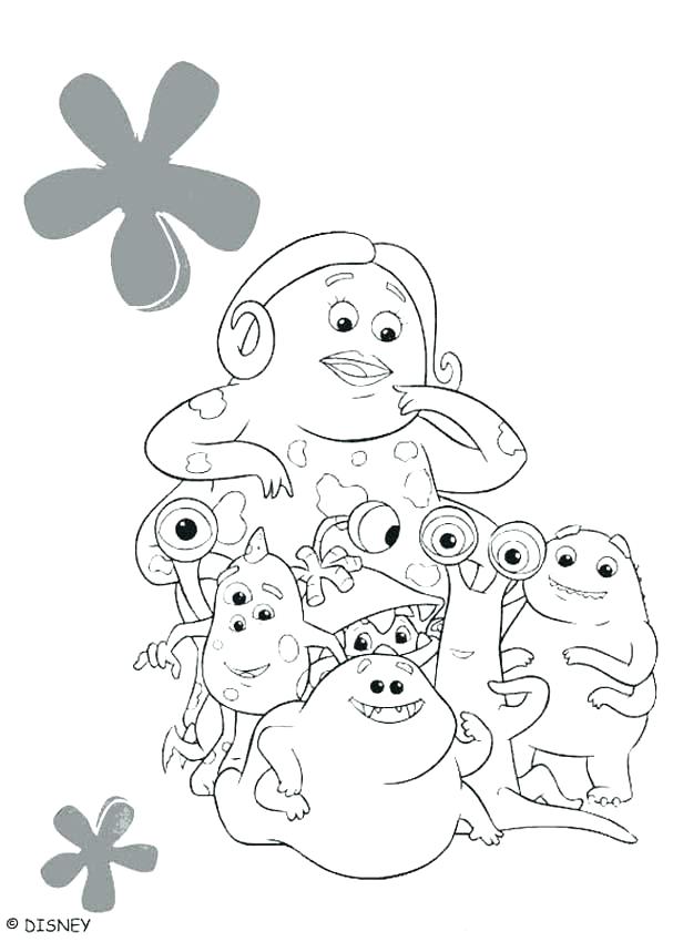 607x850 Coloring Pages Disney Free Monsters Inc Page
