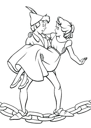 Peter Pan Coloring Pages Free 355x500 Peter Pan Coloring Pages Free