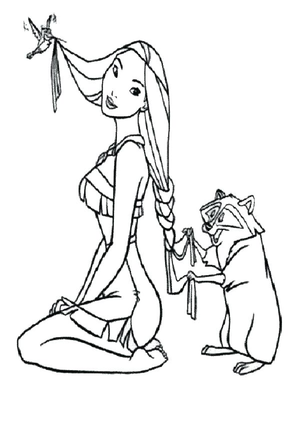 600x843 Pocahontas Coloring Pages Disney Princess Pocahontas Coloring