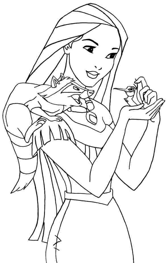 591x922 Pocahontas. Disney Coloring Page Pocahontas ~ Disney Coloring