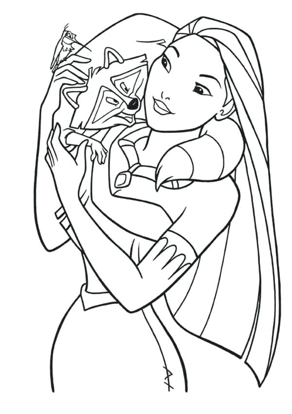 600x850 Coloring Page Coloring Pages And Chief Pocahontas Disney Coloring