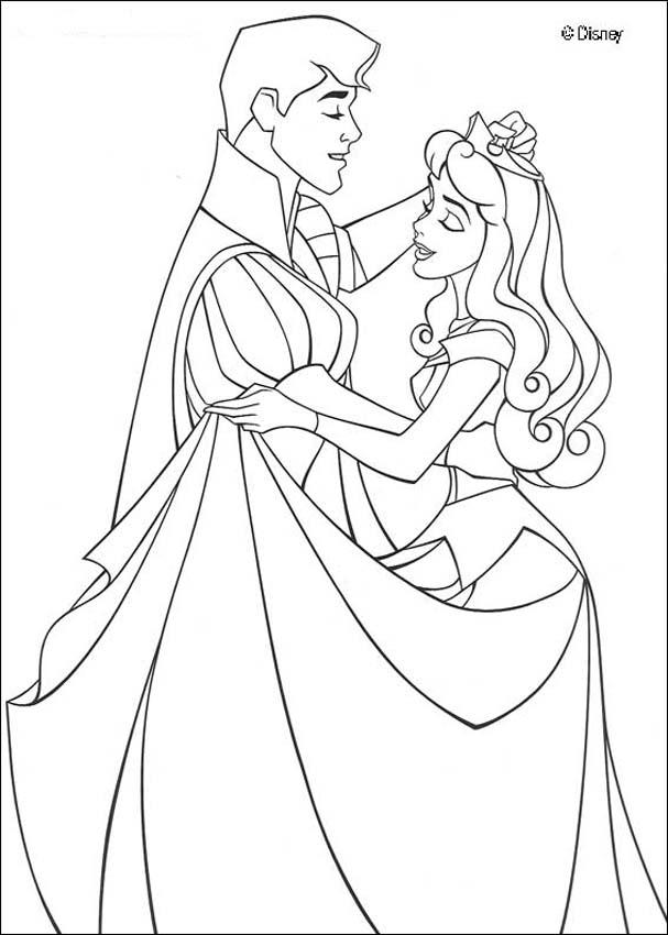 607x850 Sleeping Beauty Coloring Pages