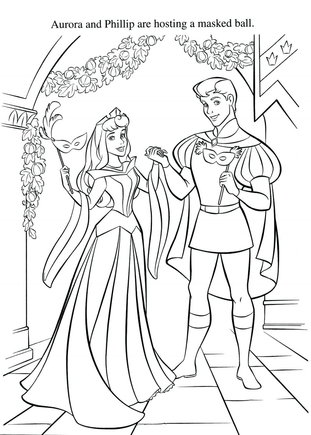 1024x1431 Coloring Pages ~ Sleeping Beauty Coloring Page So Disney Pages