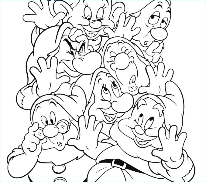 678x600 Princess Snow White And Animal Dancing Disney Coloring Page