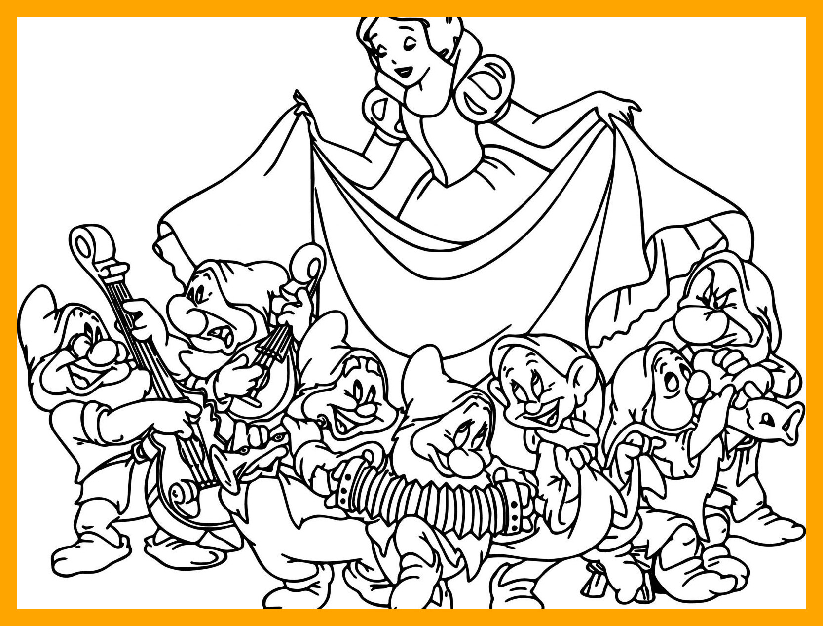 Disney Coloring Pages Snow White at GetColorings.com | Free printable ...