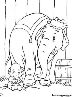 Disney Dumbo Coloring Pages