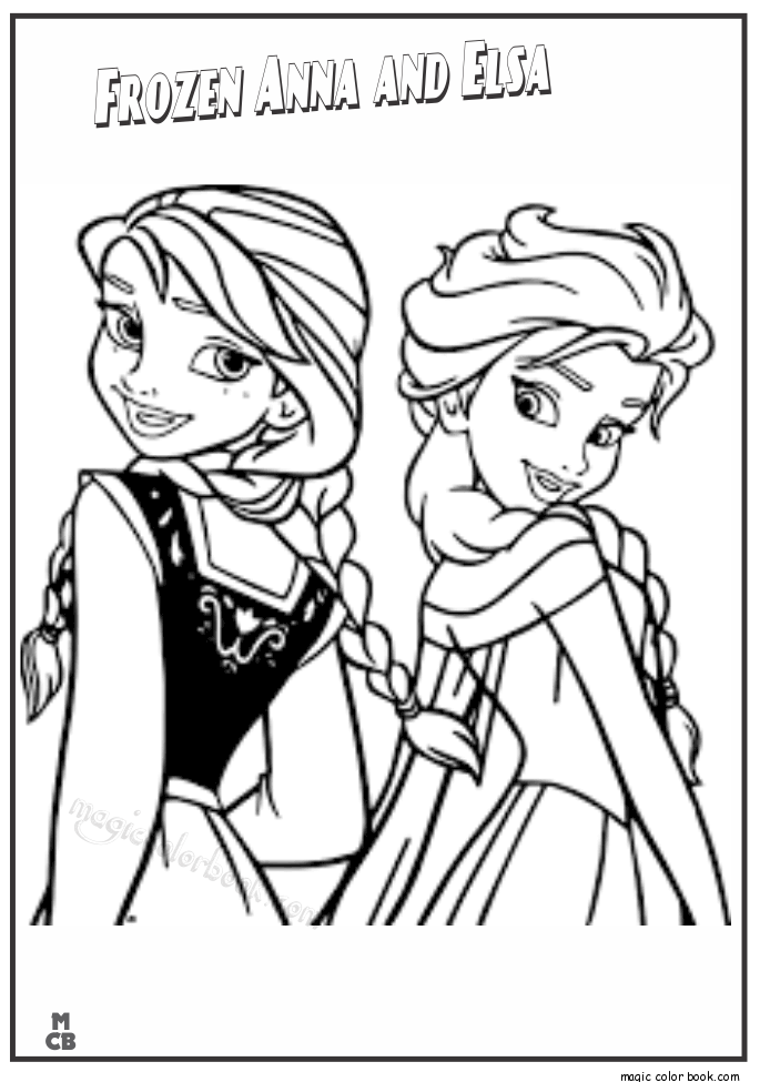 685x975 Frozen Anna And Elsa Coloring Page 01