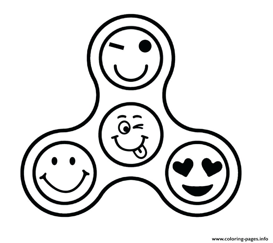 876x781 Emoji Fidget Spinner Coloring Pages Emoji Coloring Template