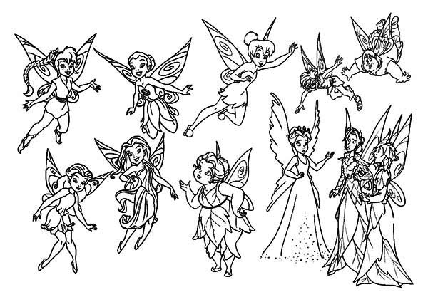Disney Pixie Heroes Fairies Coloring Page 600x424 Disney Pixie Heroes Fairies Coloring Page