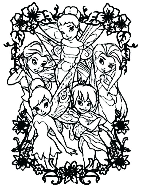 Disney Fairies Coloring Pages at GetColorings.com | Free printable