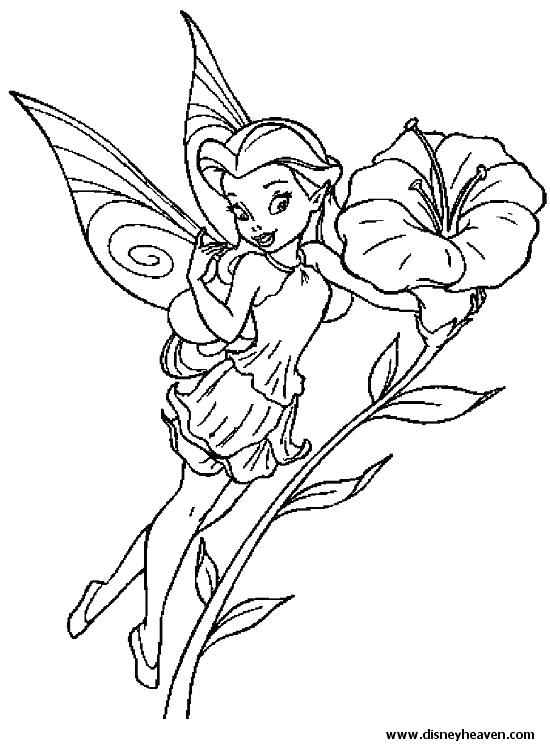 Disney Fairies Coloring Pages Tinkerbell A Tinker Bell Her 550x750 Disney Fairies Coloring Pages Tinkerbell A Tinker Bell Her