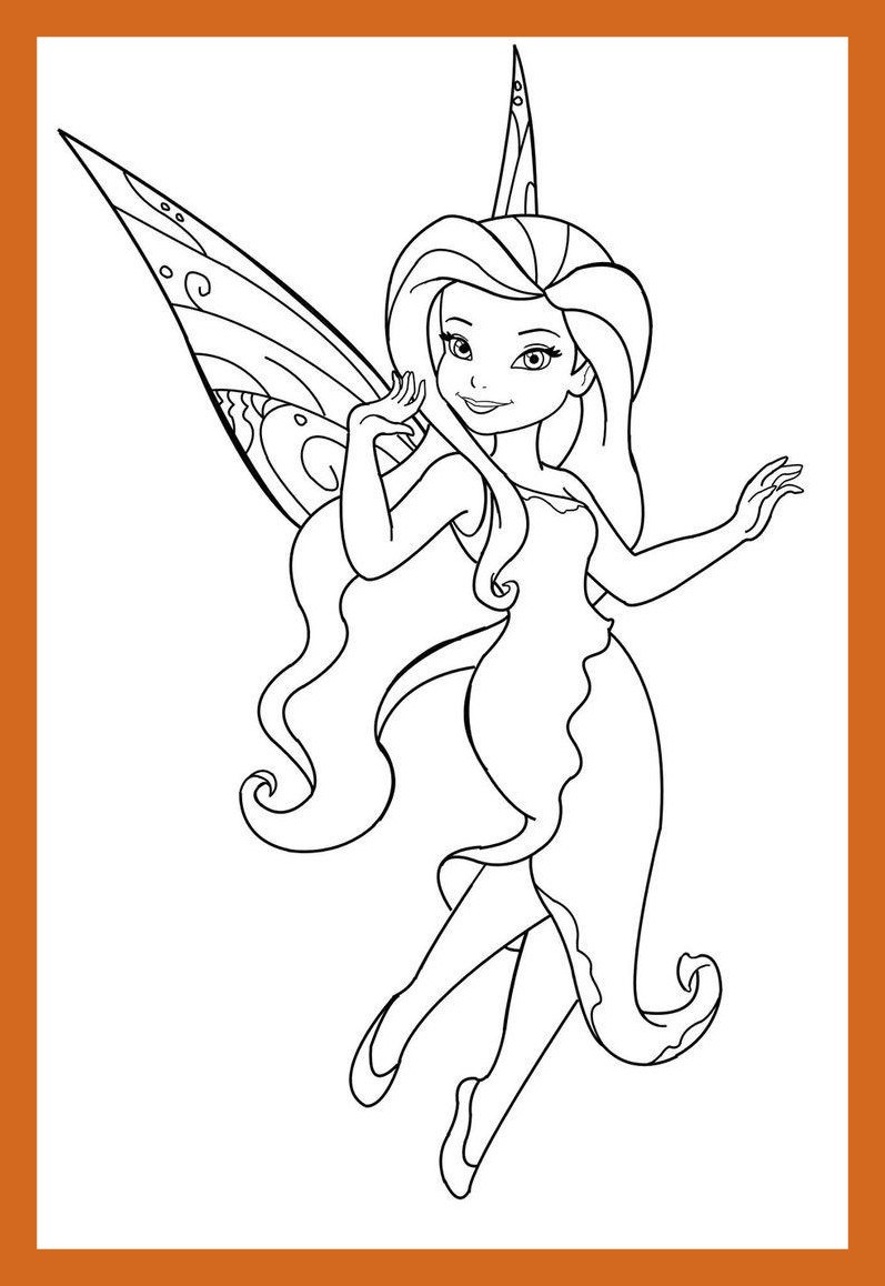 Disney Fairy Silvermist Coloring Pages