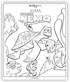 Disney Finding Nemo Coloring Pages