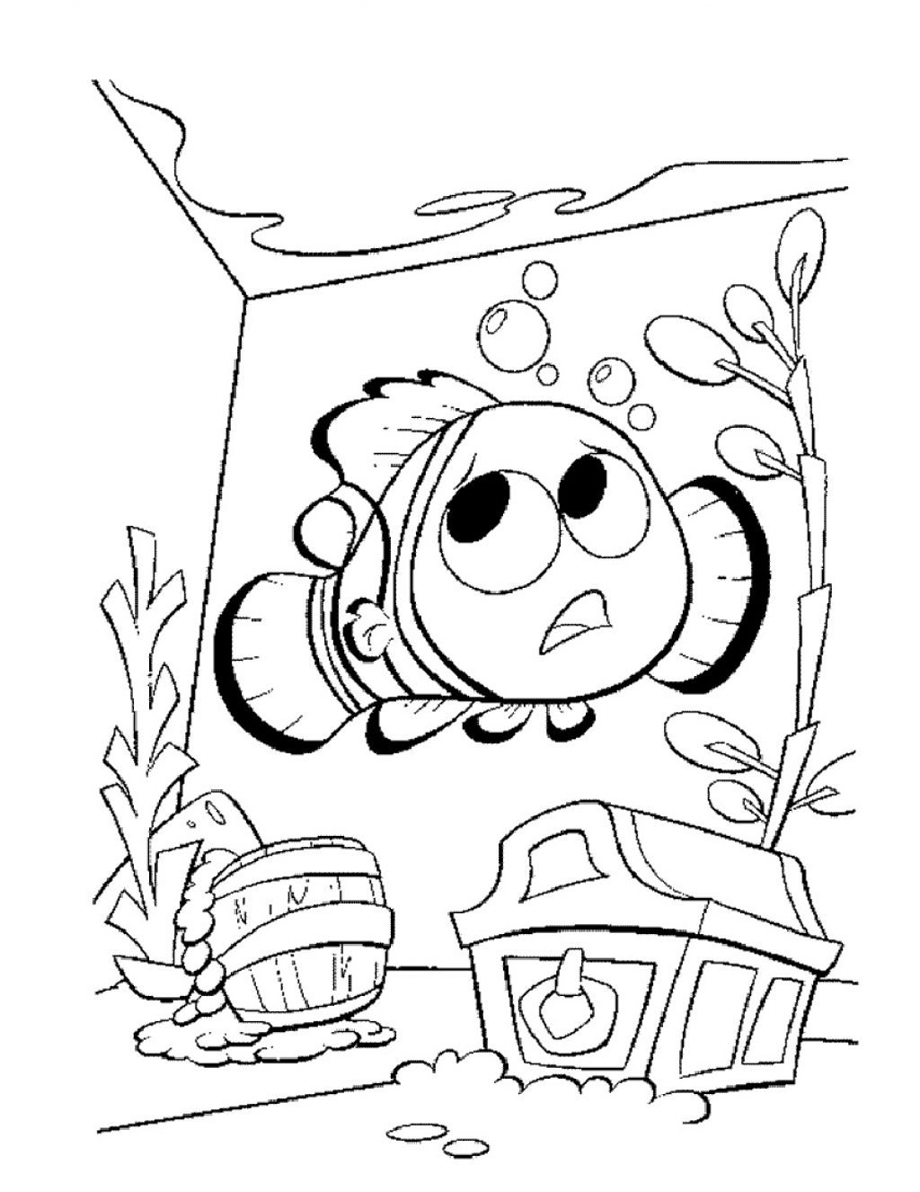 1024x1326 Epic Disney Cartoon Finding Nemo Coloring Pages