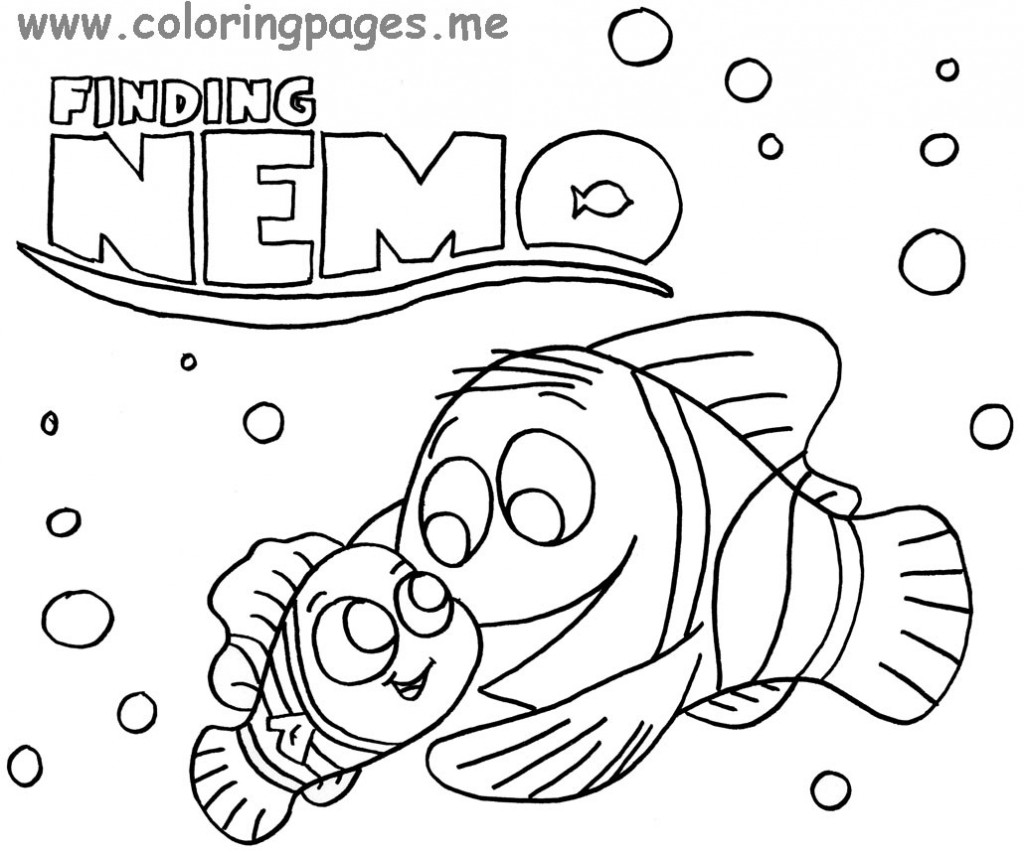 1024x853 Extremely Creative Finding Nemo Coloring Pages Bruce Dory Disney