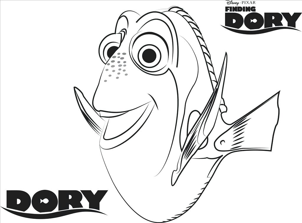 1024x757 Nemo Coloring Pages Finding Color Pages Three Sharks Finding