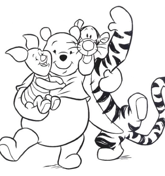 7 Walt Disney Winnie The Pooh And Friends Coloring Pages Art 538x576 7 Walt Disney Winnie The Pooh And Friends Coloring Pages Art
