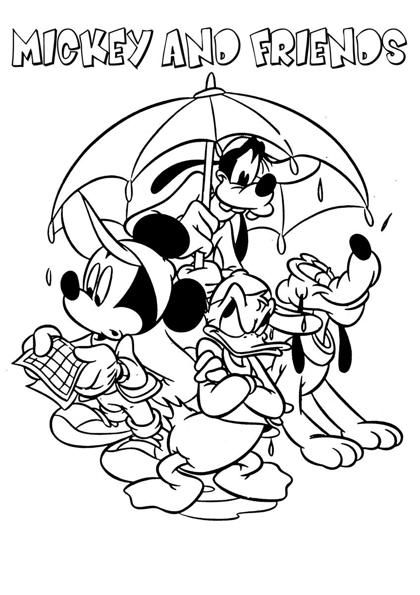 Mickey Mouse Friends Coloring Pages 2 Disney Book With Minnie 848x1200 Mickey Mouse Friends Coloring Pages 2 Disney Book With Minnie