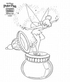 Tinkerbell And Friends Coloring Pages Disney Cartoon Characters 244x286 Tinkerbell And Friends Coloring Pages Disney Cartoon Characters