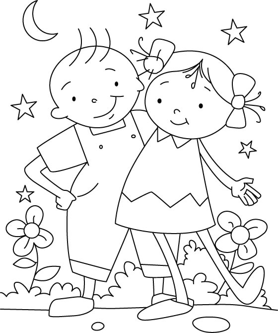 Best Friends Colouring Pages Friendship Coloring Pages Best 560x670 Best Friends Colouring Pages Friendship Coloring Pages Best