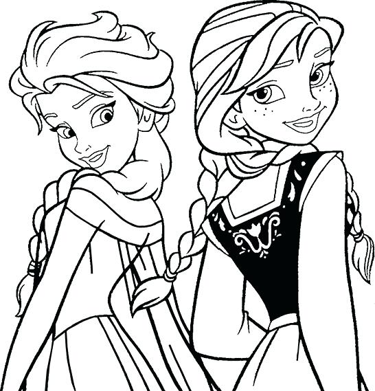 546x569 Coloring Pages Disney Frozen