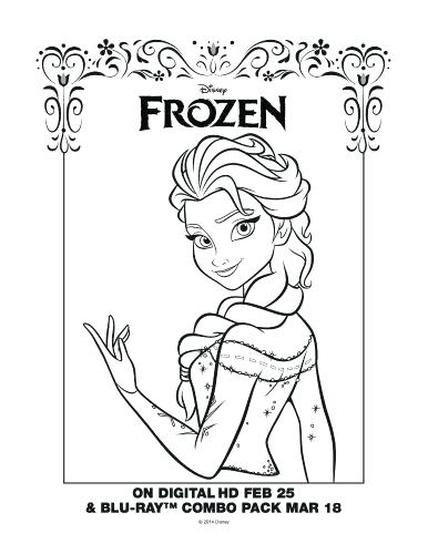 386x500 Free Disney Frozen Coloring Pages